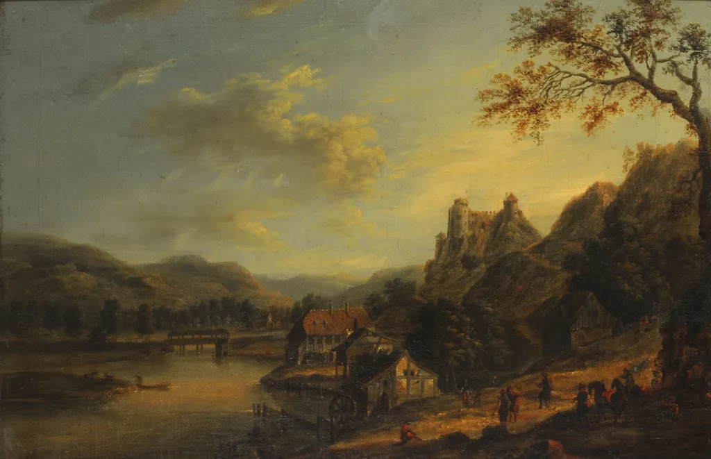 Landscape, by Franz Schütz, unspecified, 1750