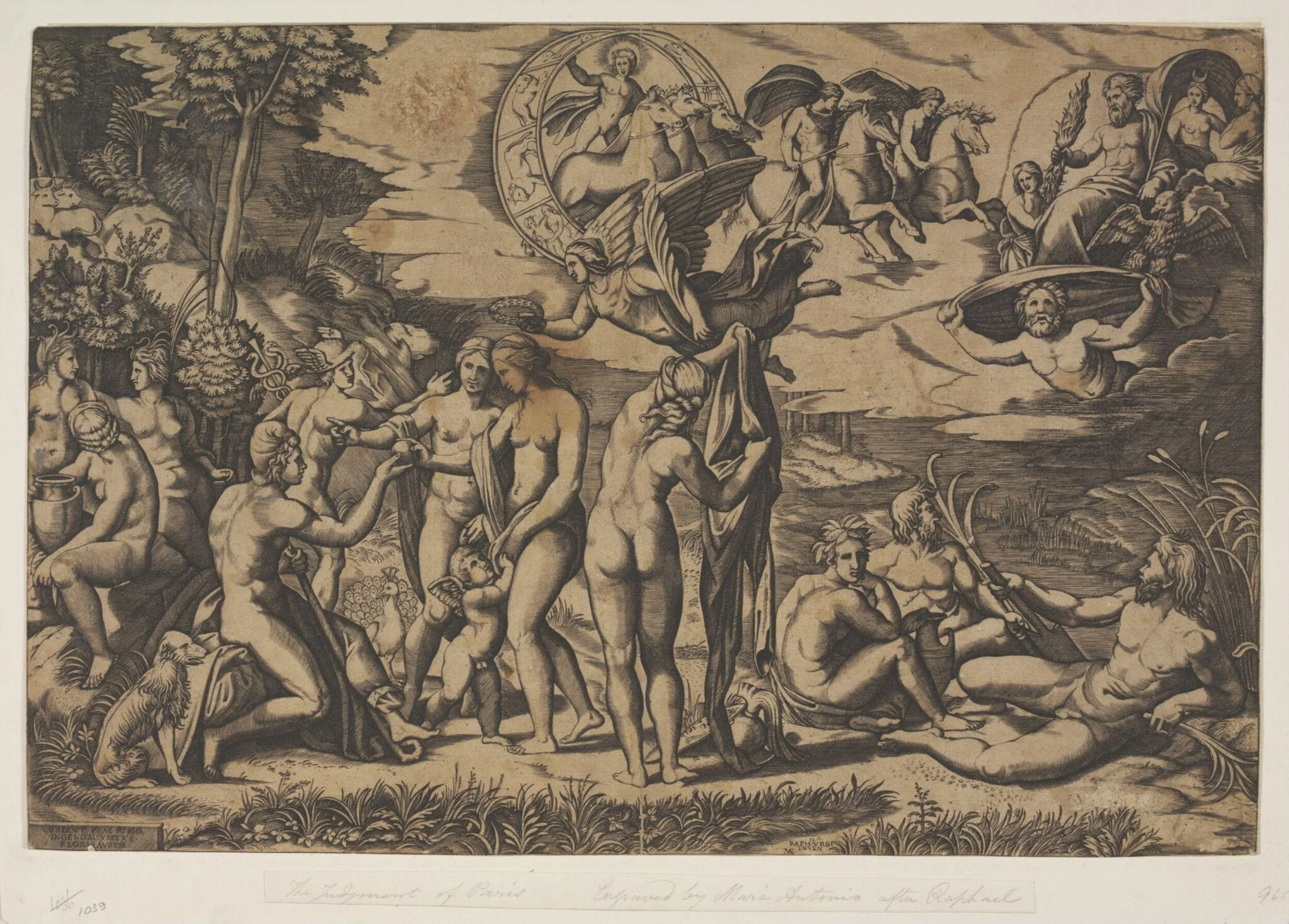 Judgment of Paris, detail