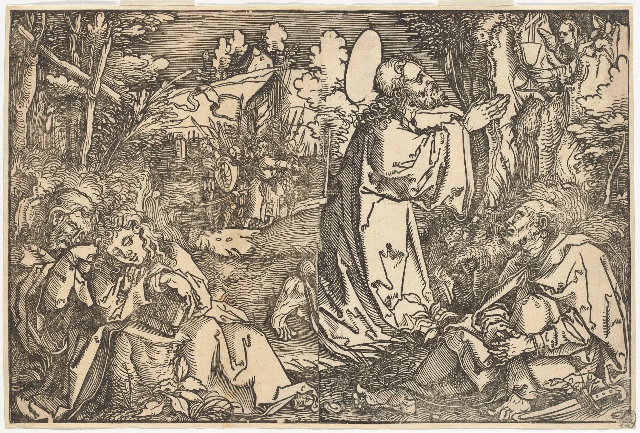 Christ on the Mount of Olives, detail
