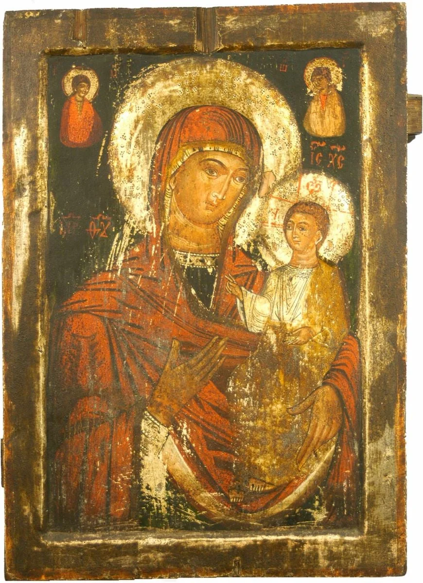 Maica Domnului cu Pruncul, detail
