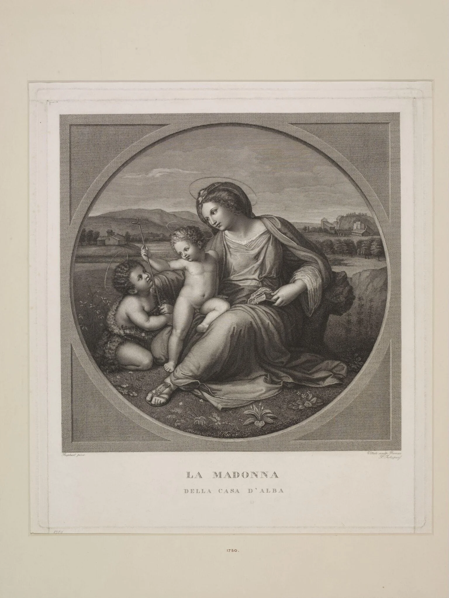 La Madonna della Casa d' Alba, detail