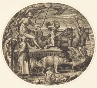 Lust, by Léon Davent, ink, 1547