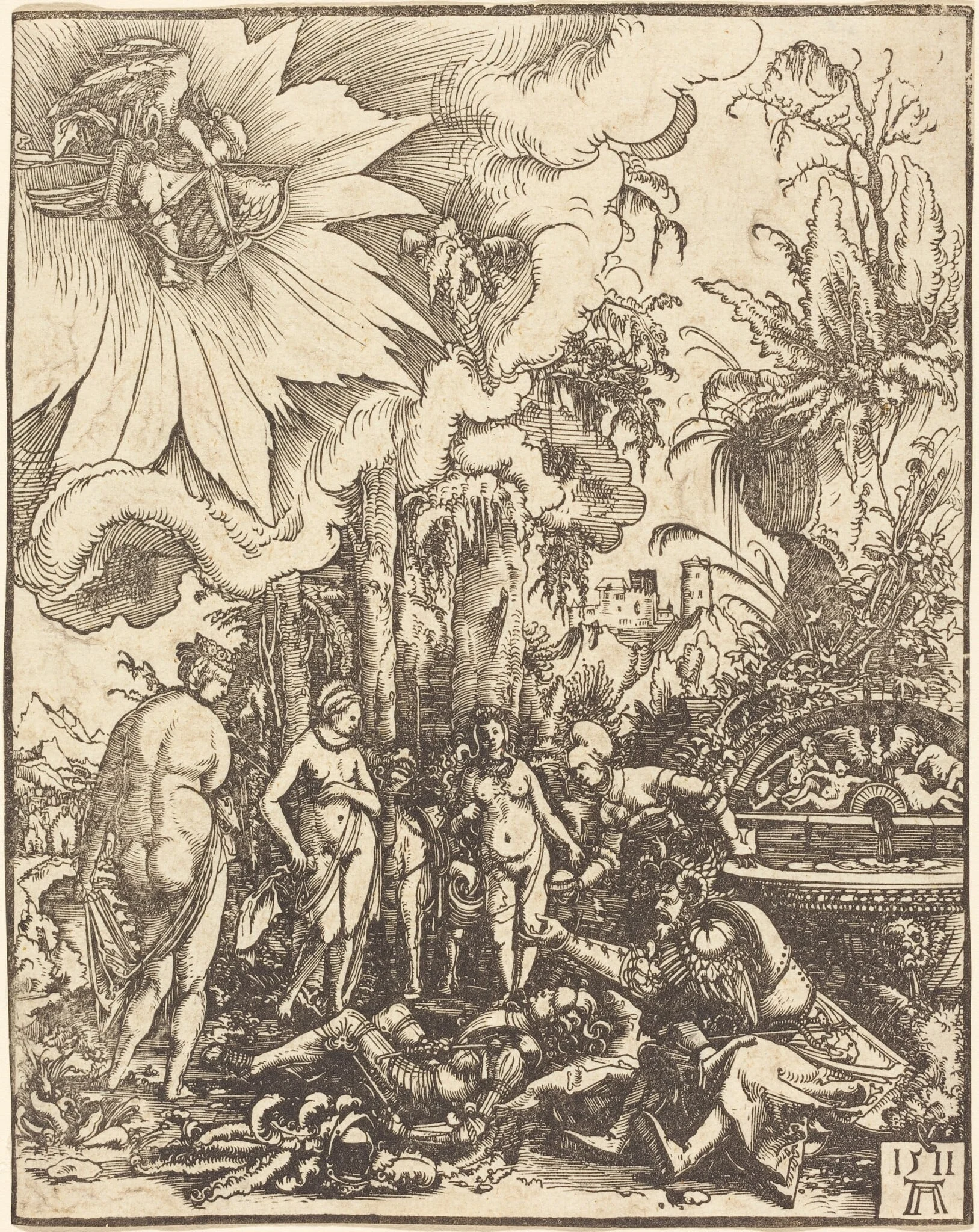 The Judgment of Paris, detail