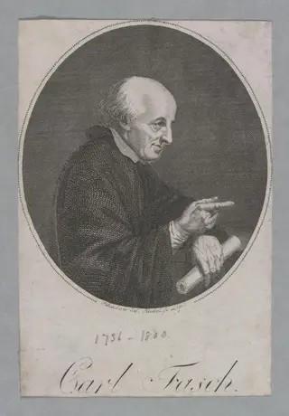 Carl Fasch, by J. Riedel, 1850