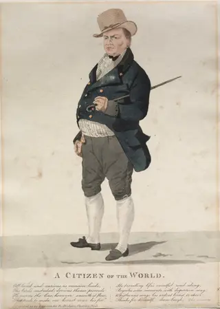 A Citizen of the World, by Richard Dighton, 1845
