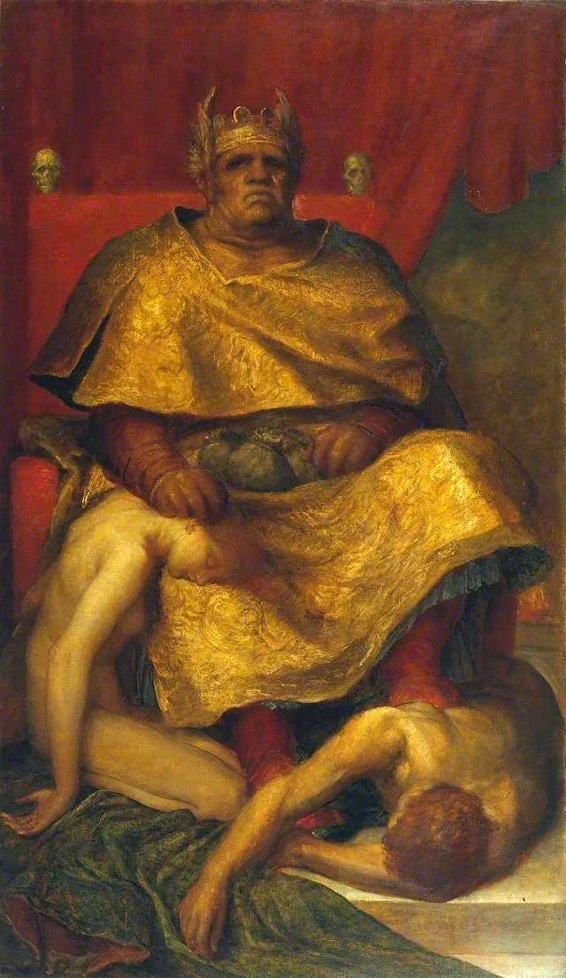 Mammon, detail