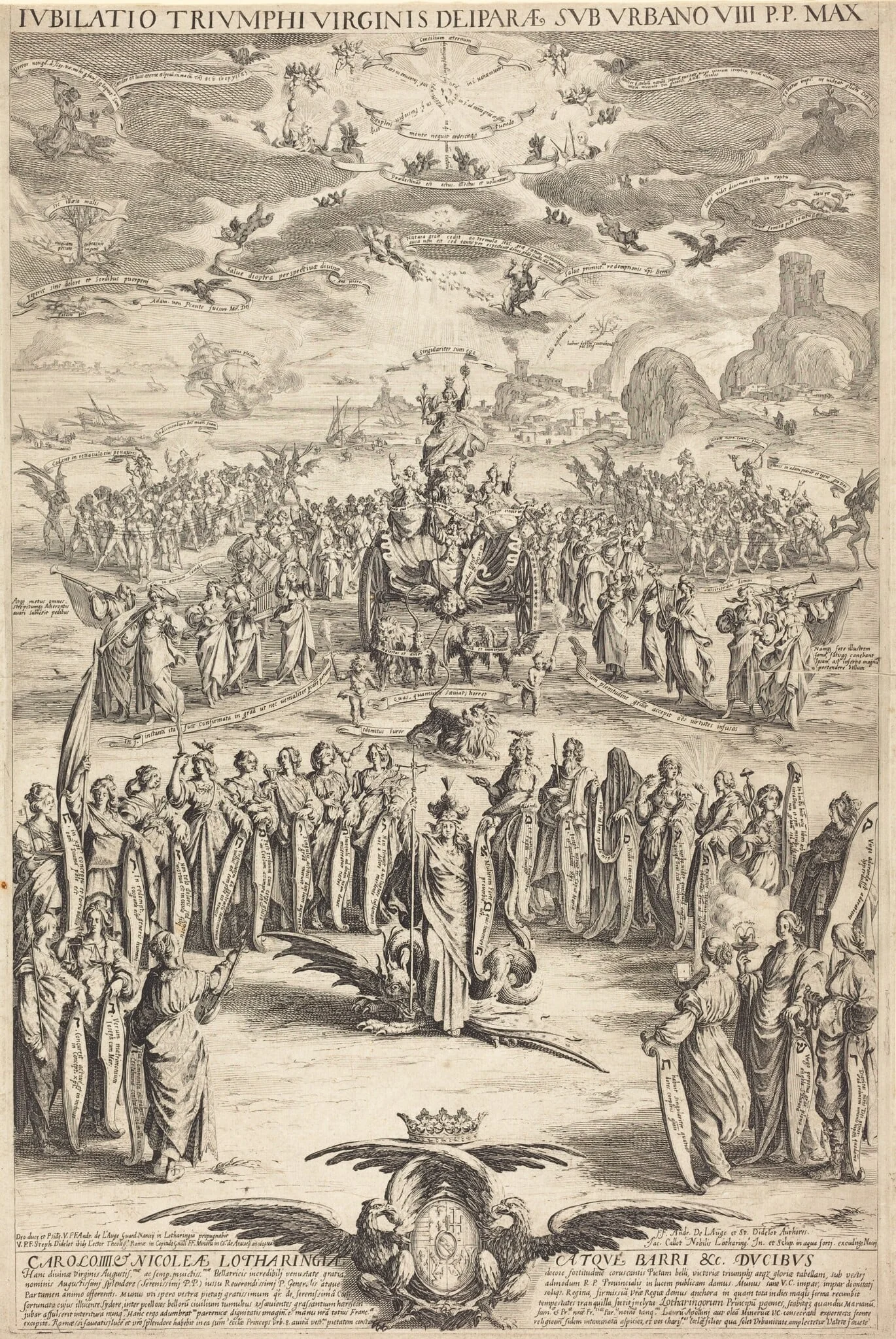 The Triumph of the Virgin, detail