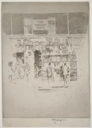 The Yorkshire Terrier, by Joseph Pennell, ink, 1903