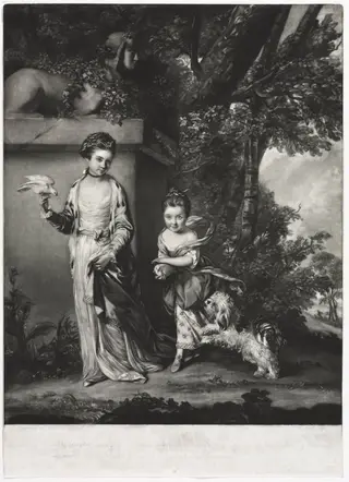 The Ladies Amabel and Mary Jemima Yorke, by Edward Fisher, 1761