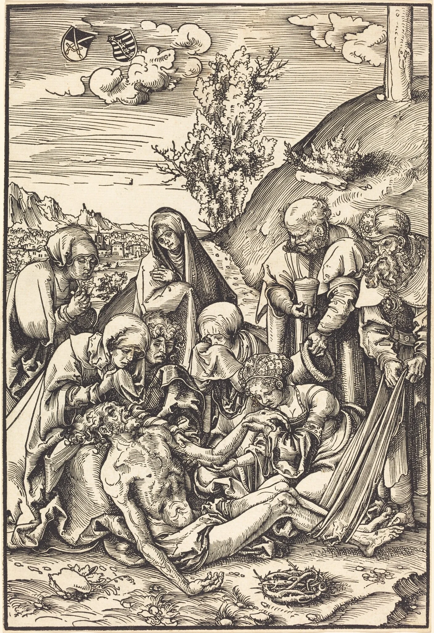 The Lamentation, detail