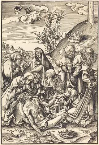 The Lamentation, by Lucas Cranach the Elder, ink, 1509