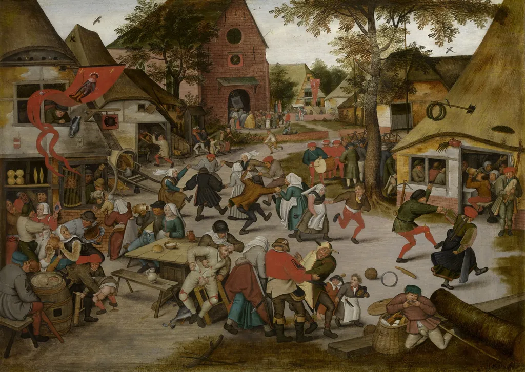 Kermis of Saint George, by Pieter Brueghel the Younger, oil, 1627