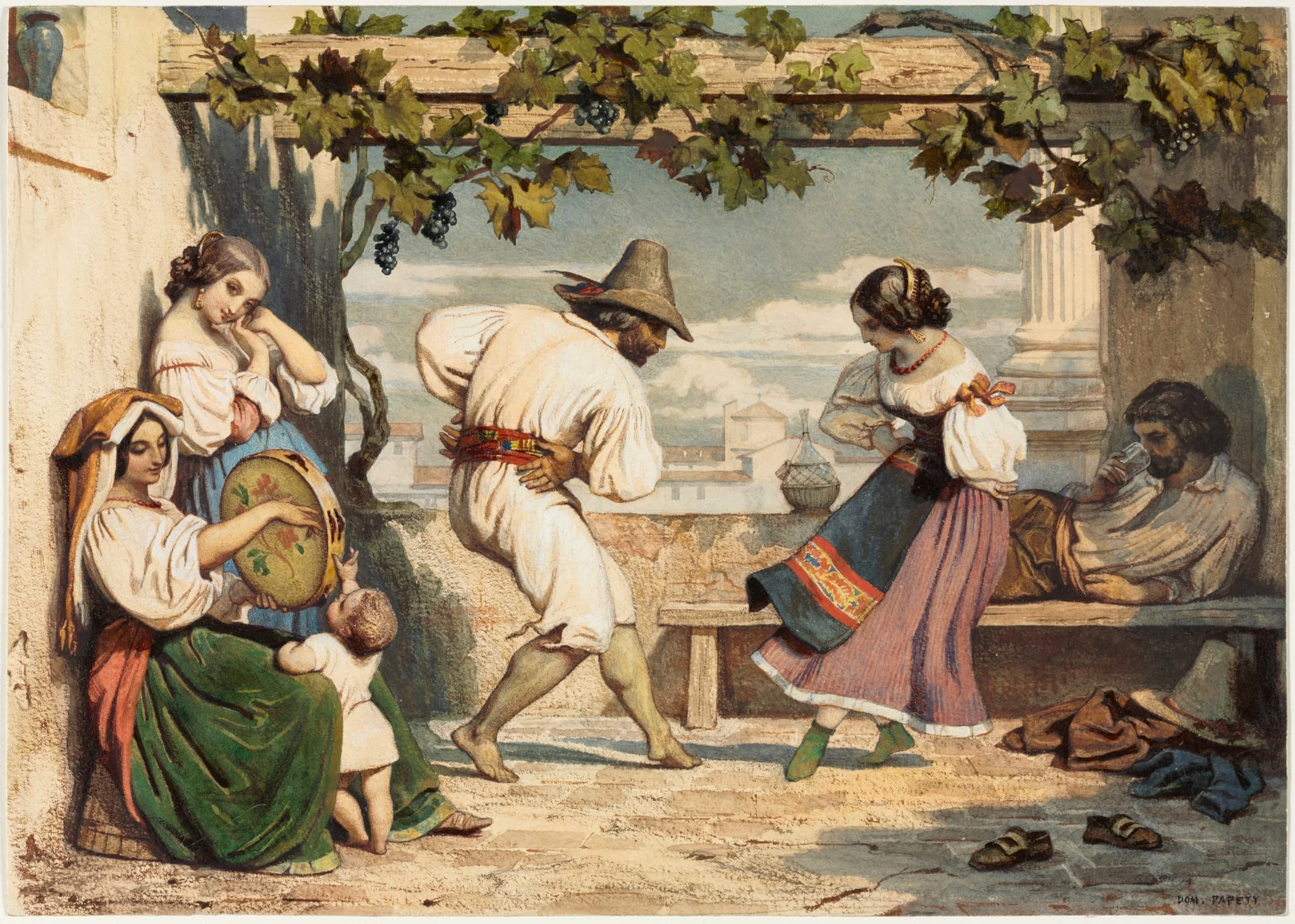 La Saltarelle, detail