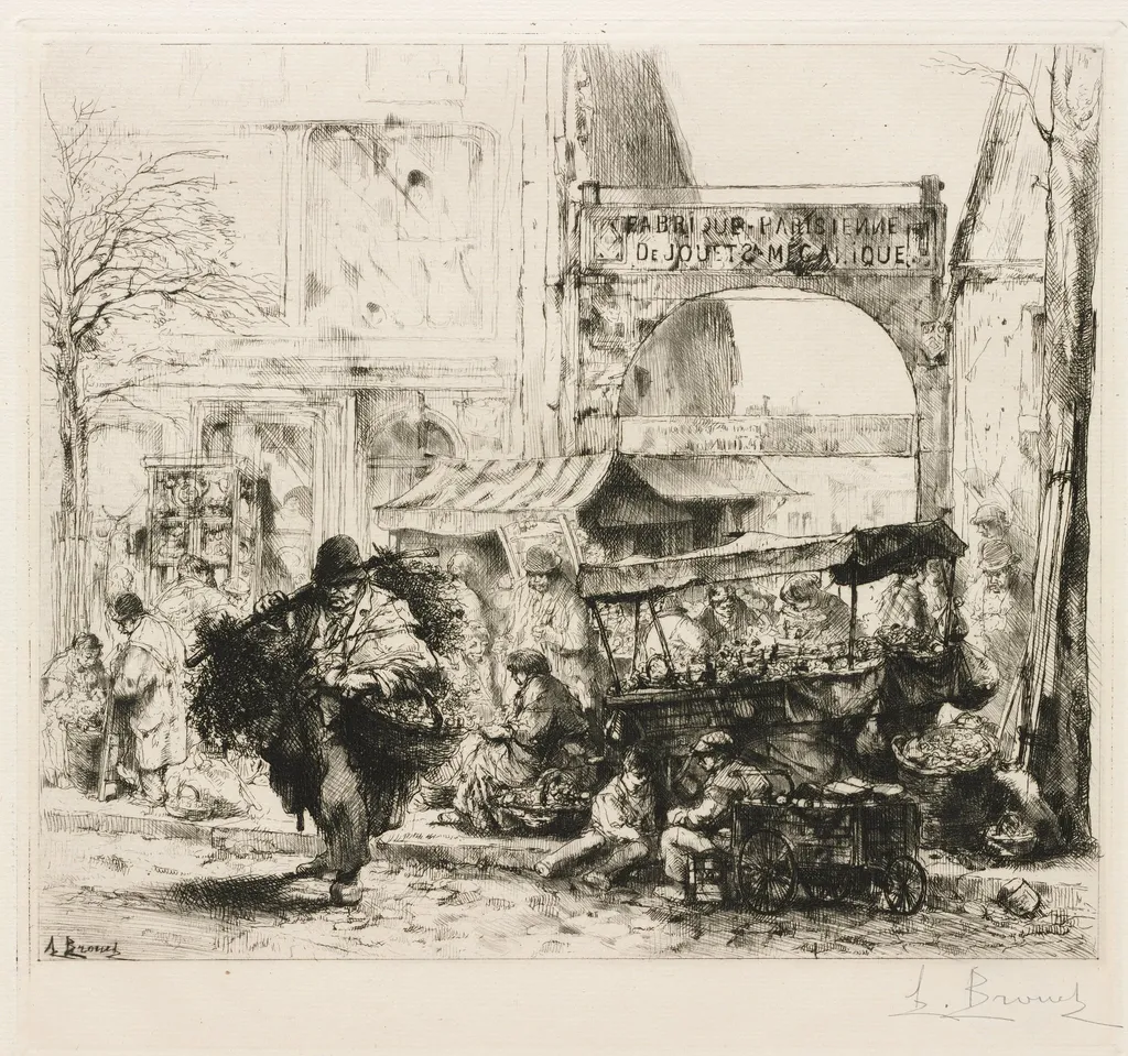 Une Matinee Avenue de Clichy, by Auguste Brouet, 1925