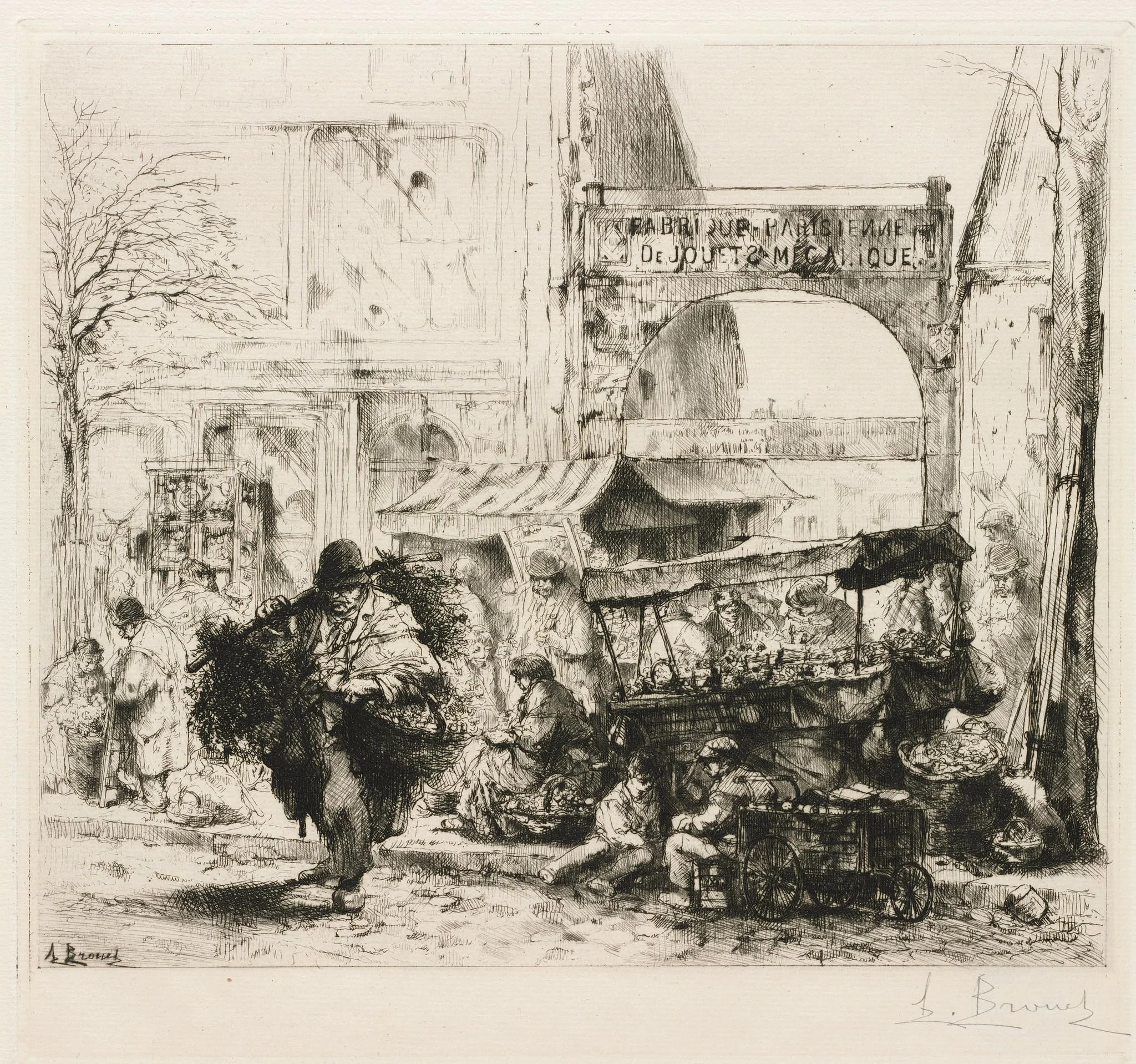 Une Matinee Avenue de Clichy, detail