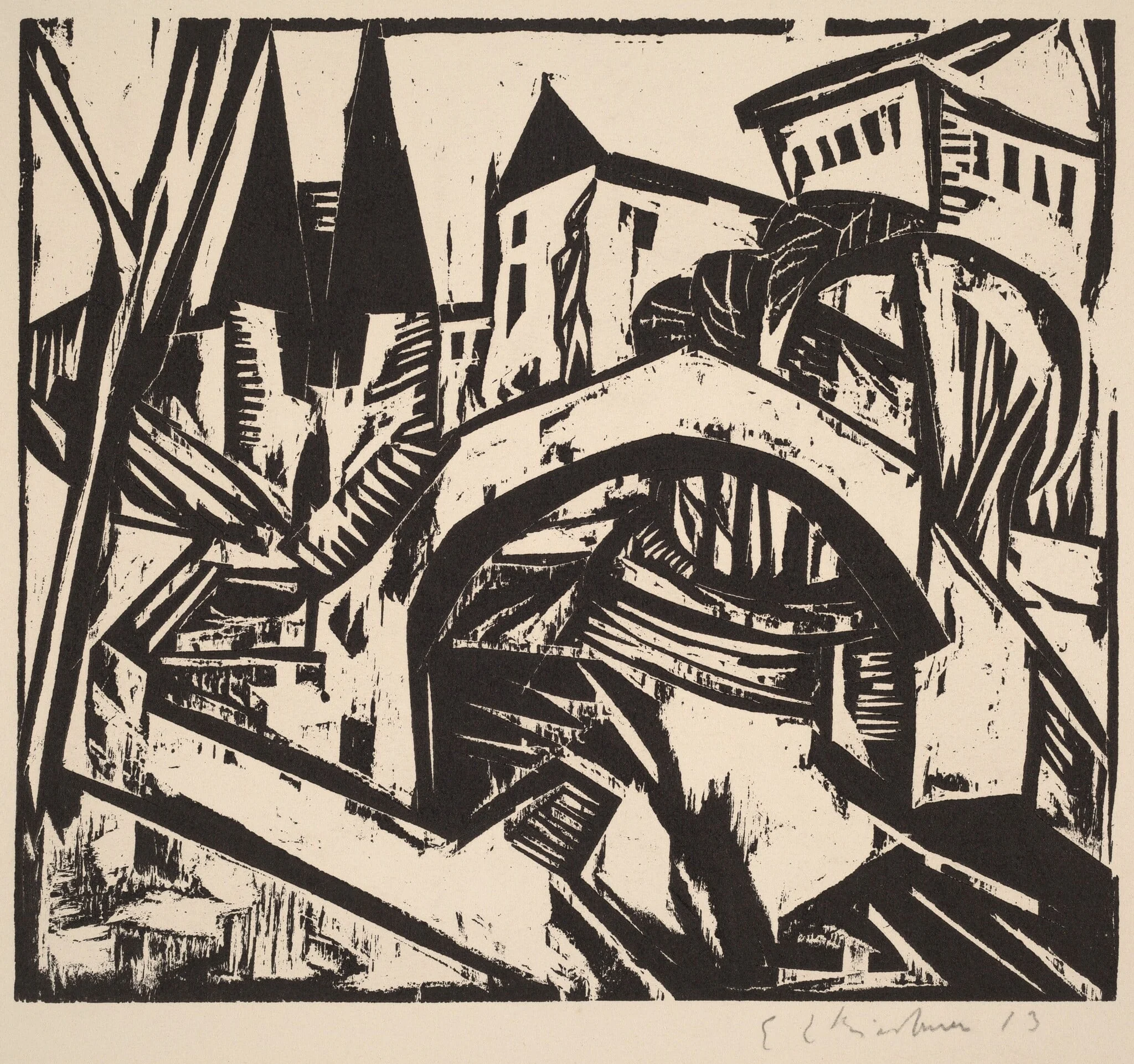 River Bank at Elisabeth (Berlin), detail