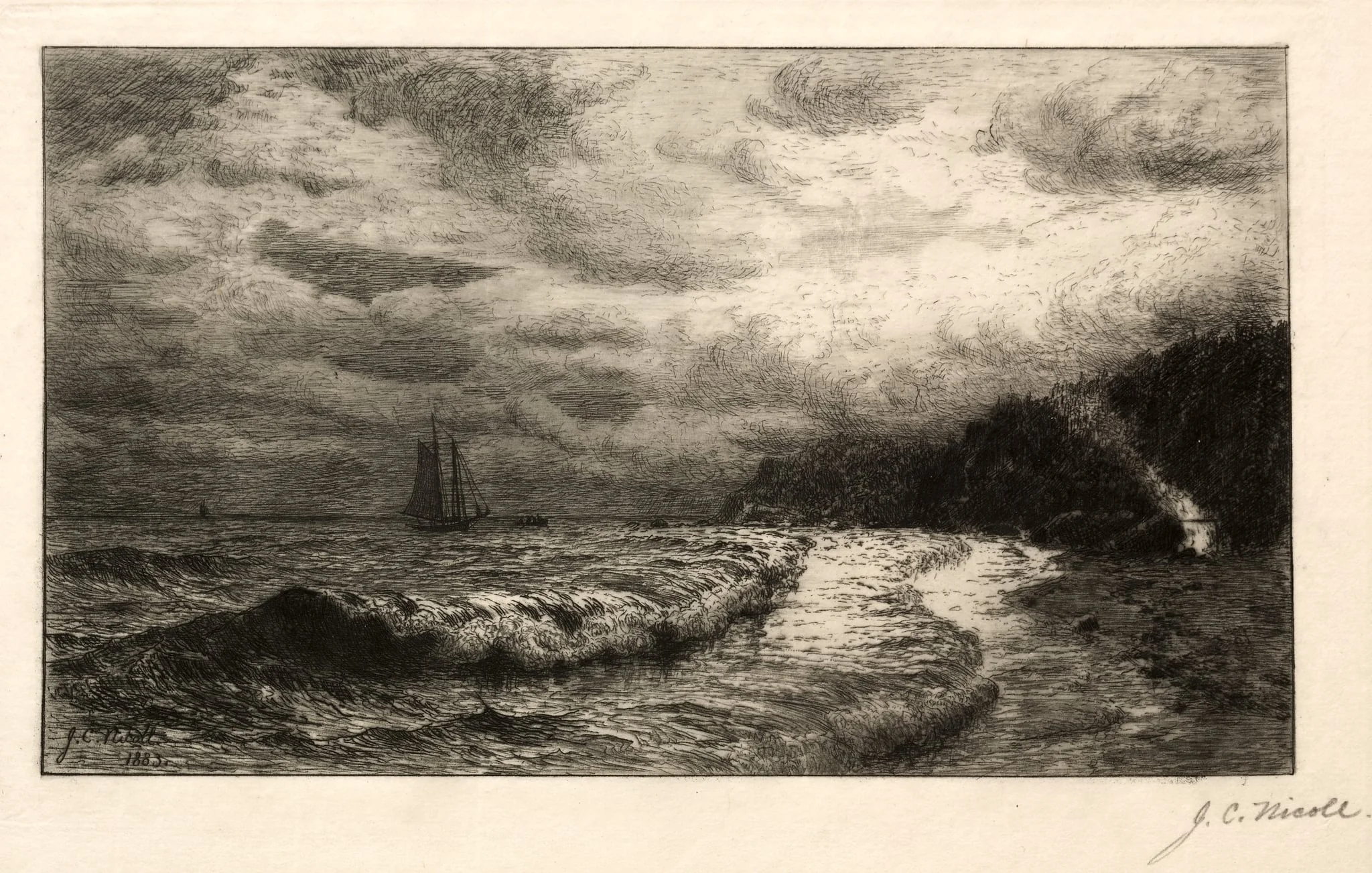 The Smuggler's Landing Place, detail