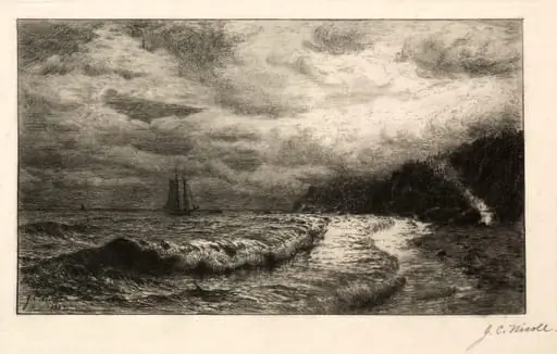 The Smuggler's Landing Place, by James Craig Nicoll, 1883