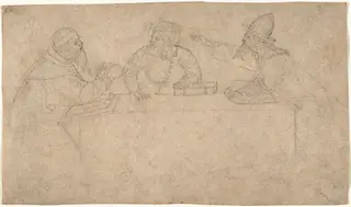 Three Philosophers, by Vittore Carpaccio, ink, 1496
