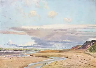 The Beach at Kandestederne, West Jutland, by Vilhelm Kyhn, oil, 1889