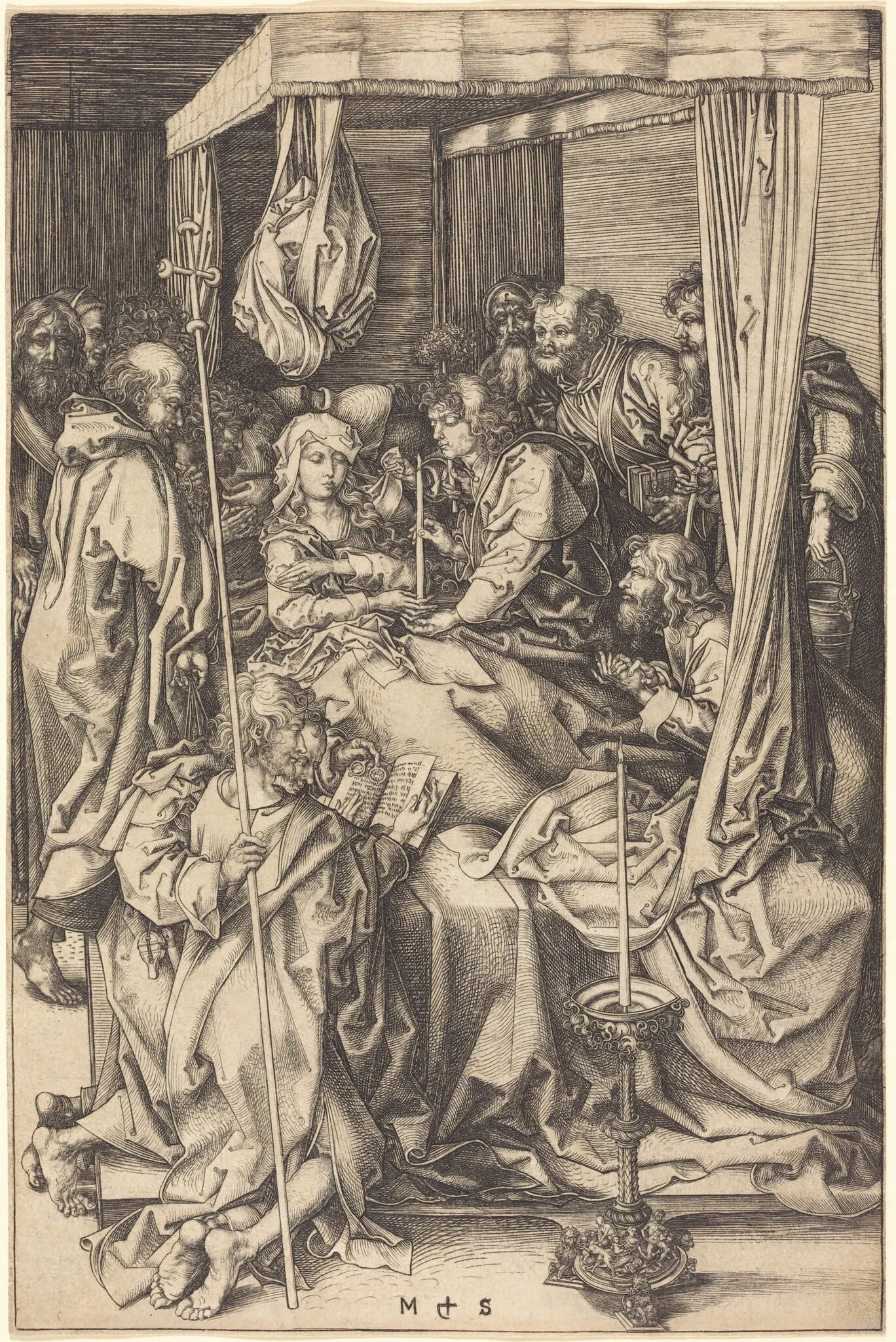 Death of the Virgin, detail