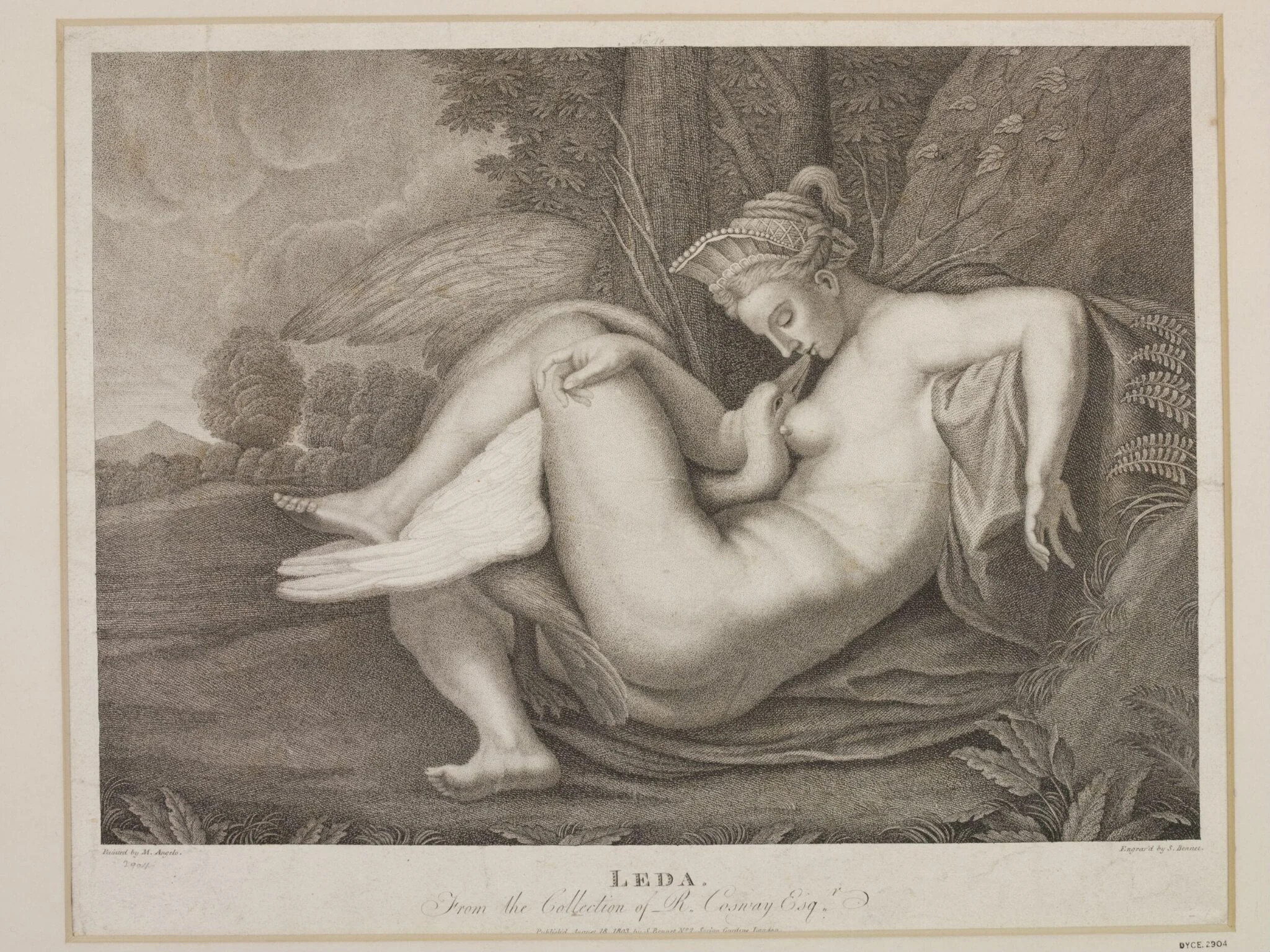 Leda and the Swan, detail