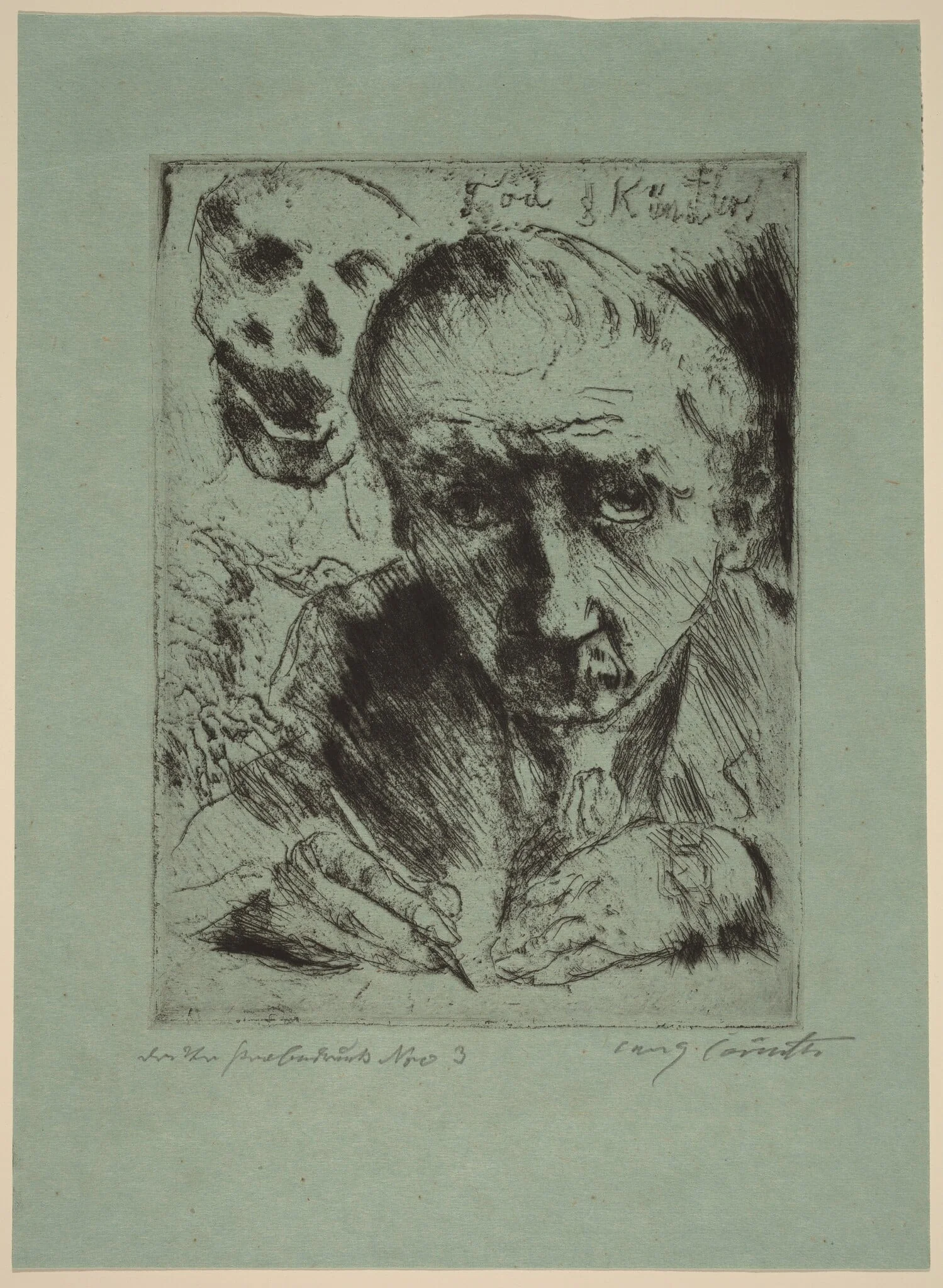 Death and the Artist (Tod und Künstler), detail