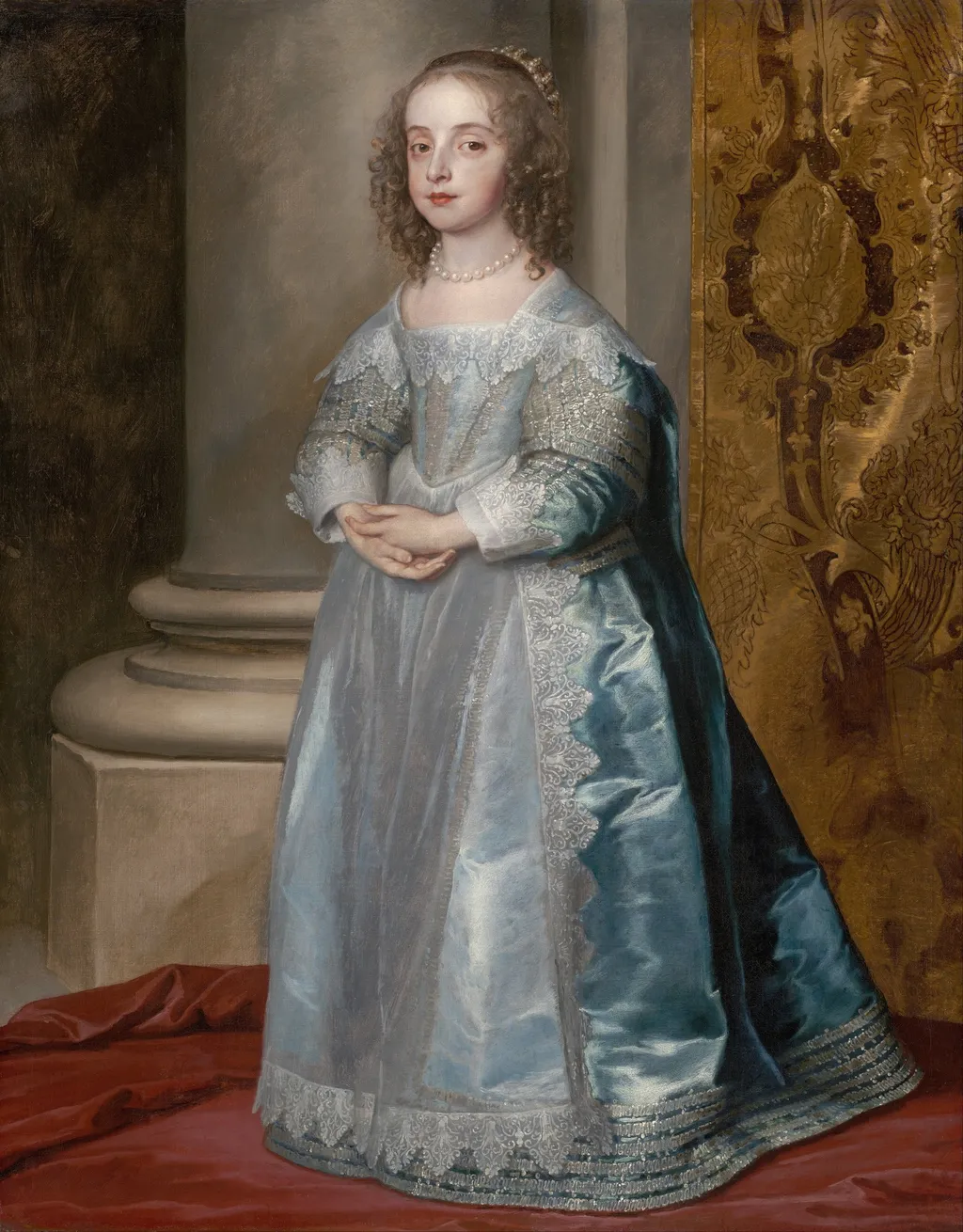 Princess Mary, Daughter of Charles I, by Anthony van Dyck, oil, 1637