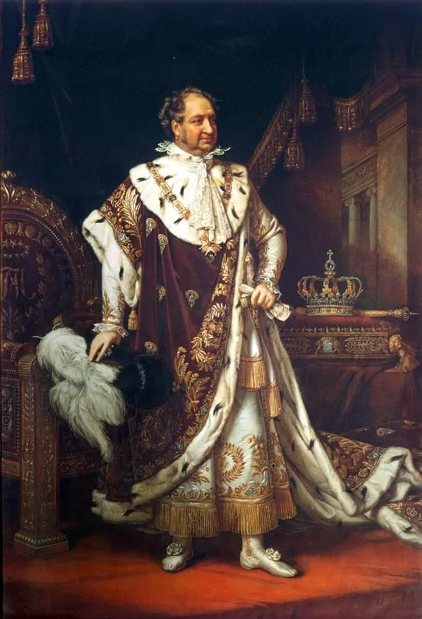 König Max I. Joseph im Krönungsornat, detail