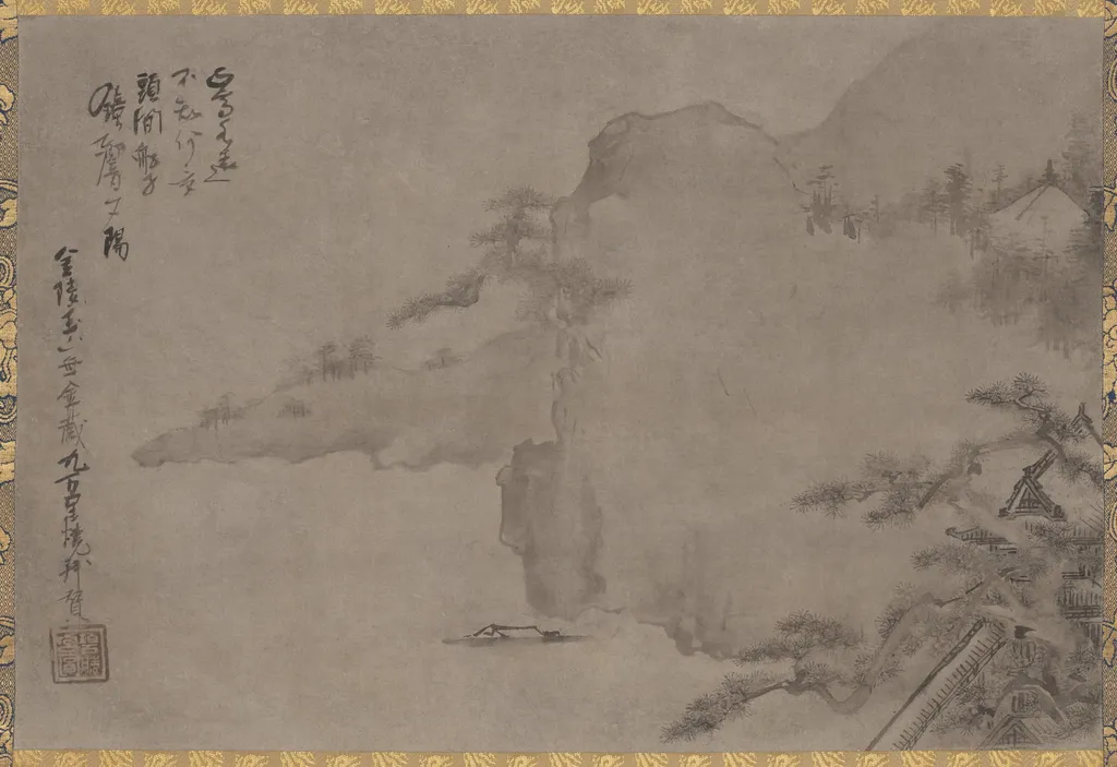 Coastal Landscape, by Iwasa Matabē, unspecified, 1594