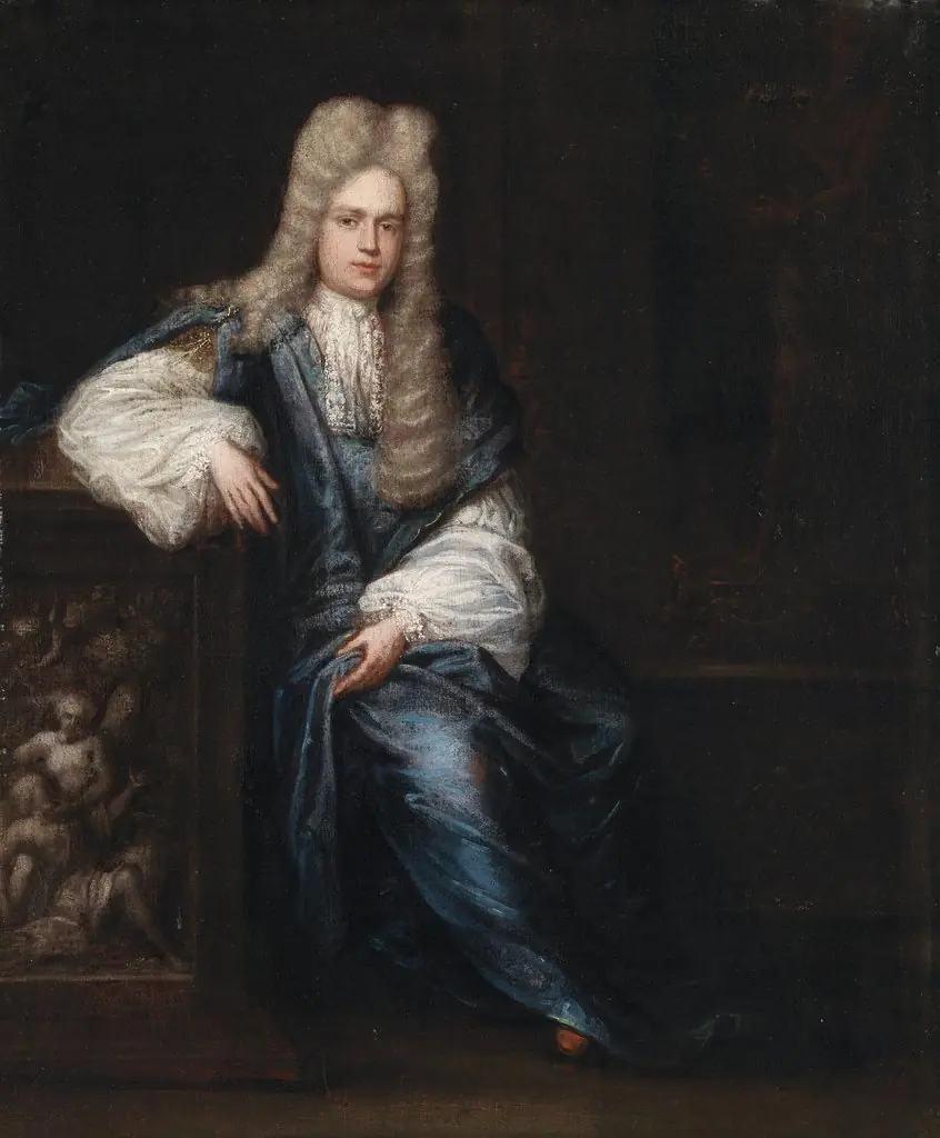 Portrait of Samuel Lovell, by Catherine de Ryck, oil, 1696