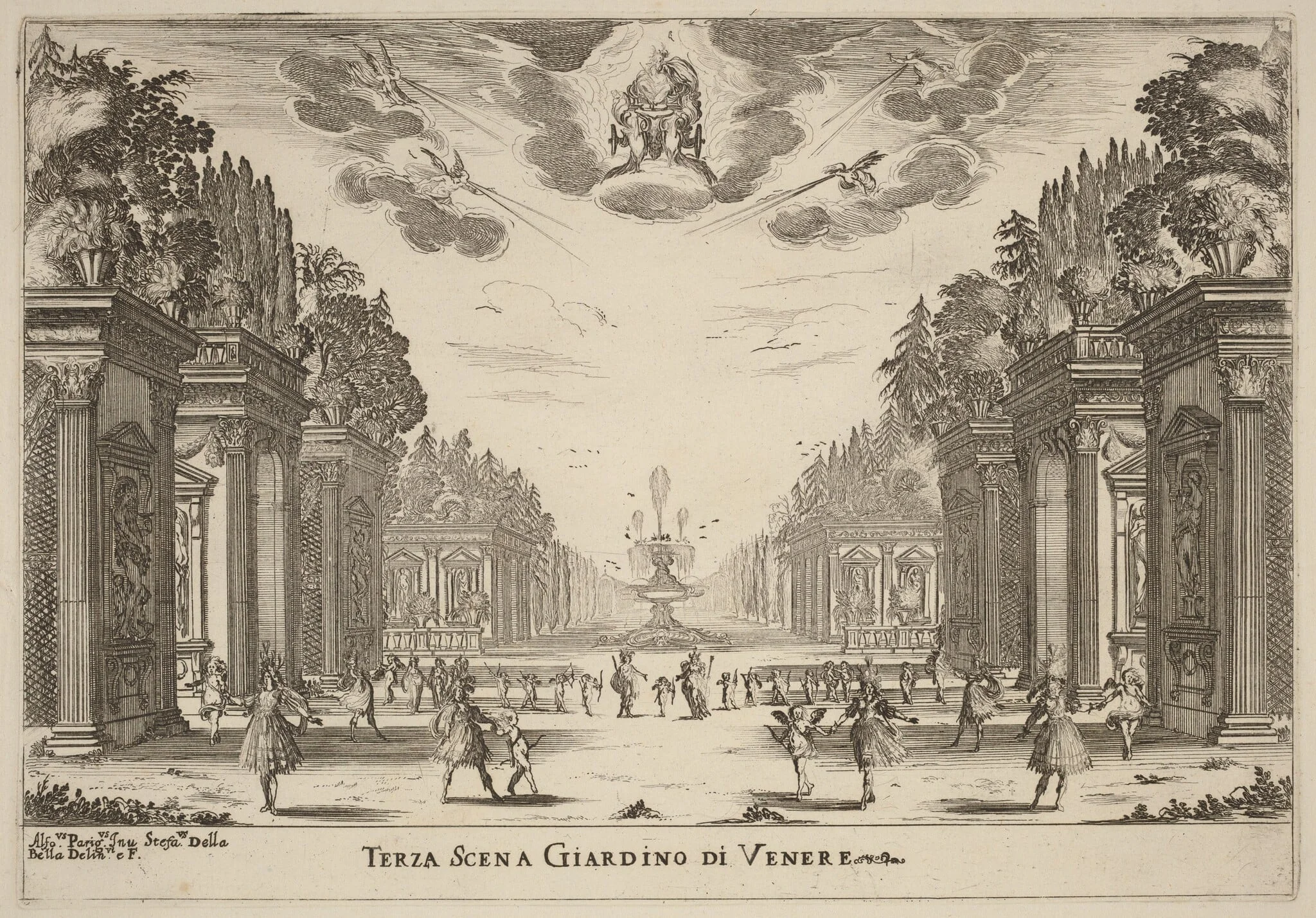 Terza Scena Giardins di Venere, detail