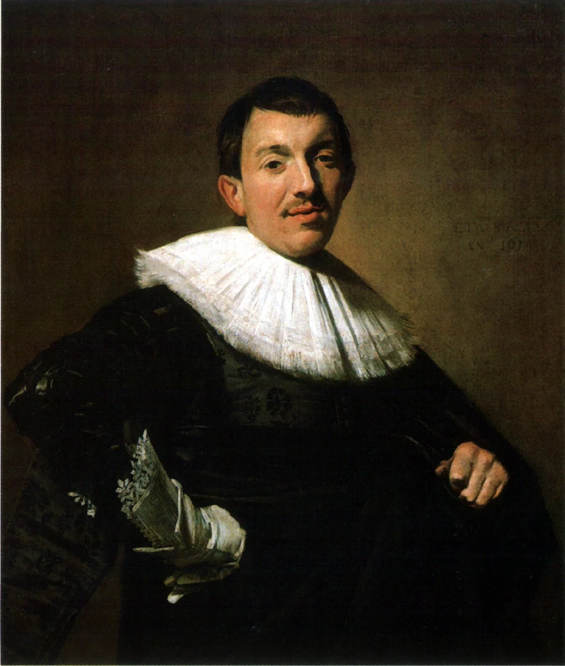Portrait of a man, detail