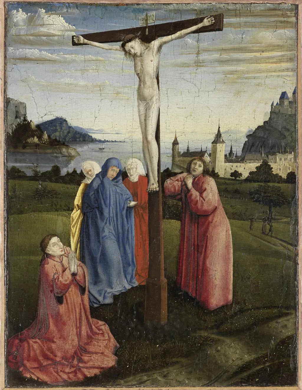Christ on the Cross, by Konrad Witz, oil, 1440