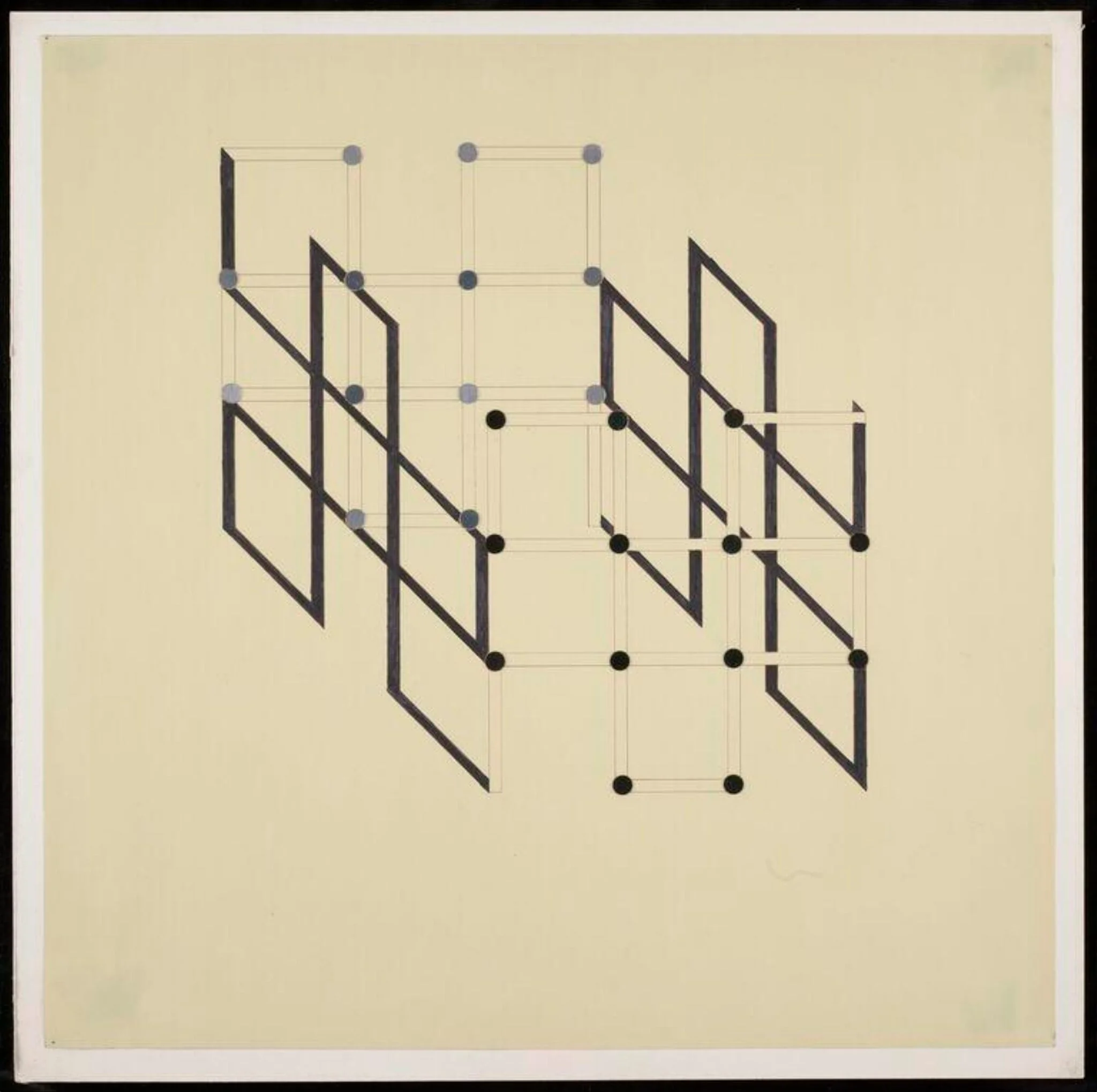 Drawing for Relief 1967-68, detail