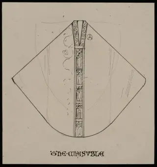 Ornament on ecclesiastical vestments, by Charles Frederick Godbold Turner, 1895