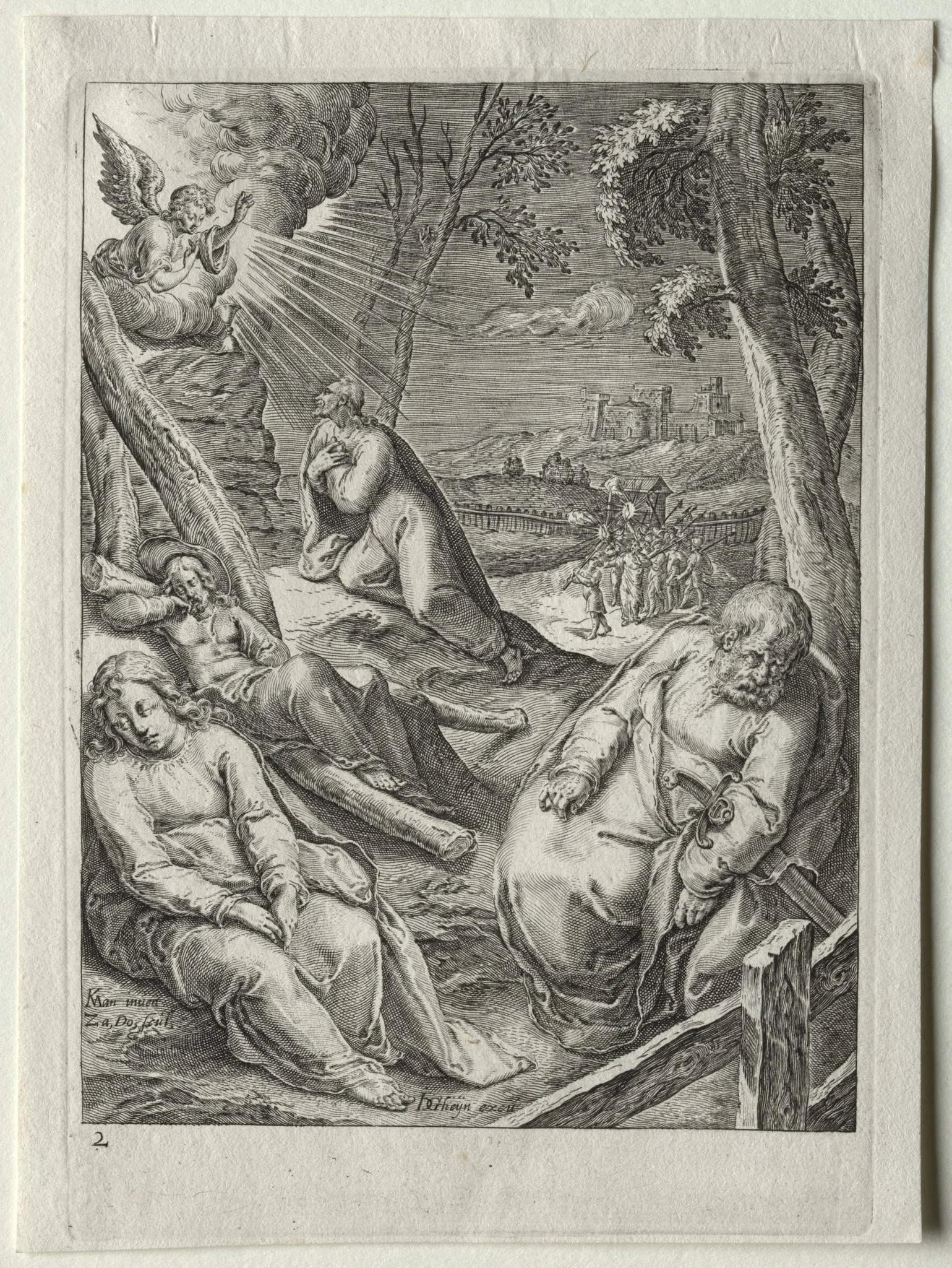 Passion Set: Christ on the Mount of Olives, detail