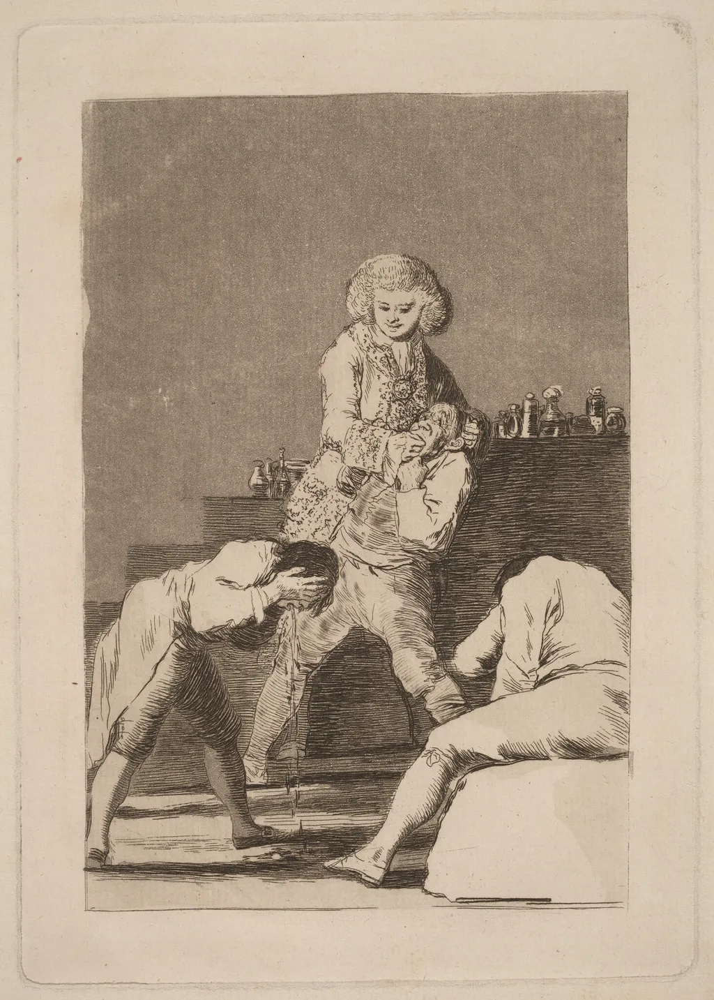 Al Conde Palatino (To the Count Palatine), by Francisco de Goya, ink, 1799