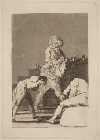 Al Conde Palatino (To the Count Palatine), by Francisco de Goya, ink, 1799