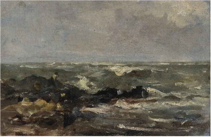 A Rocky Shore, detail