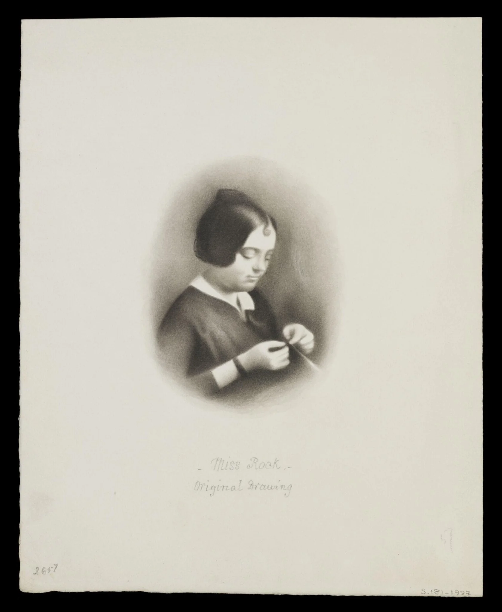 Miss Rock Original Drawing, detail