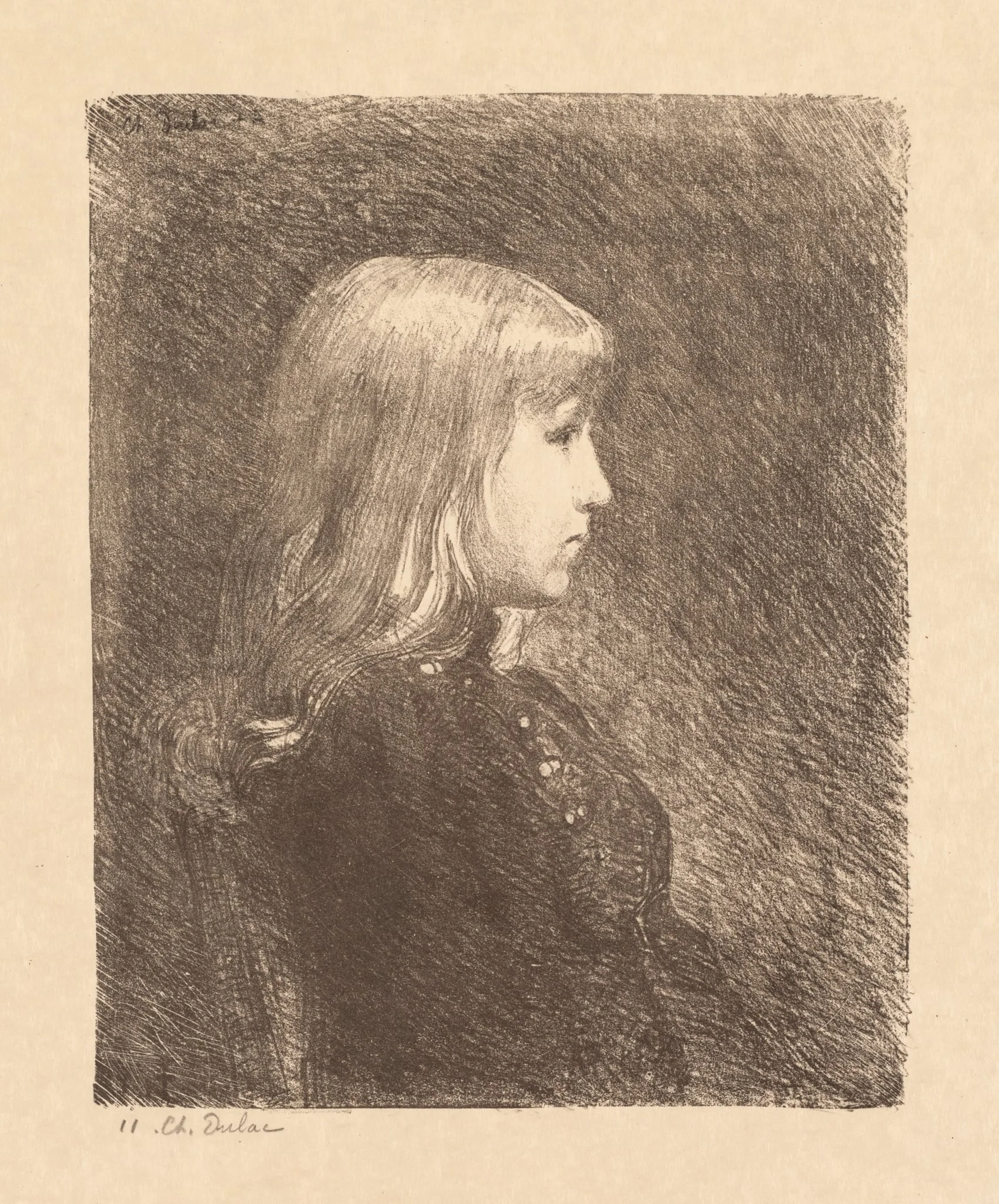 Young Lady (Jeune Fille), detail