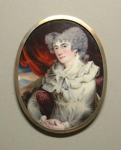Mrs. William Bingham (Anne Willing), detail