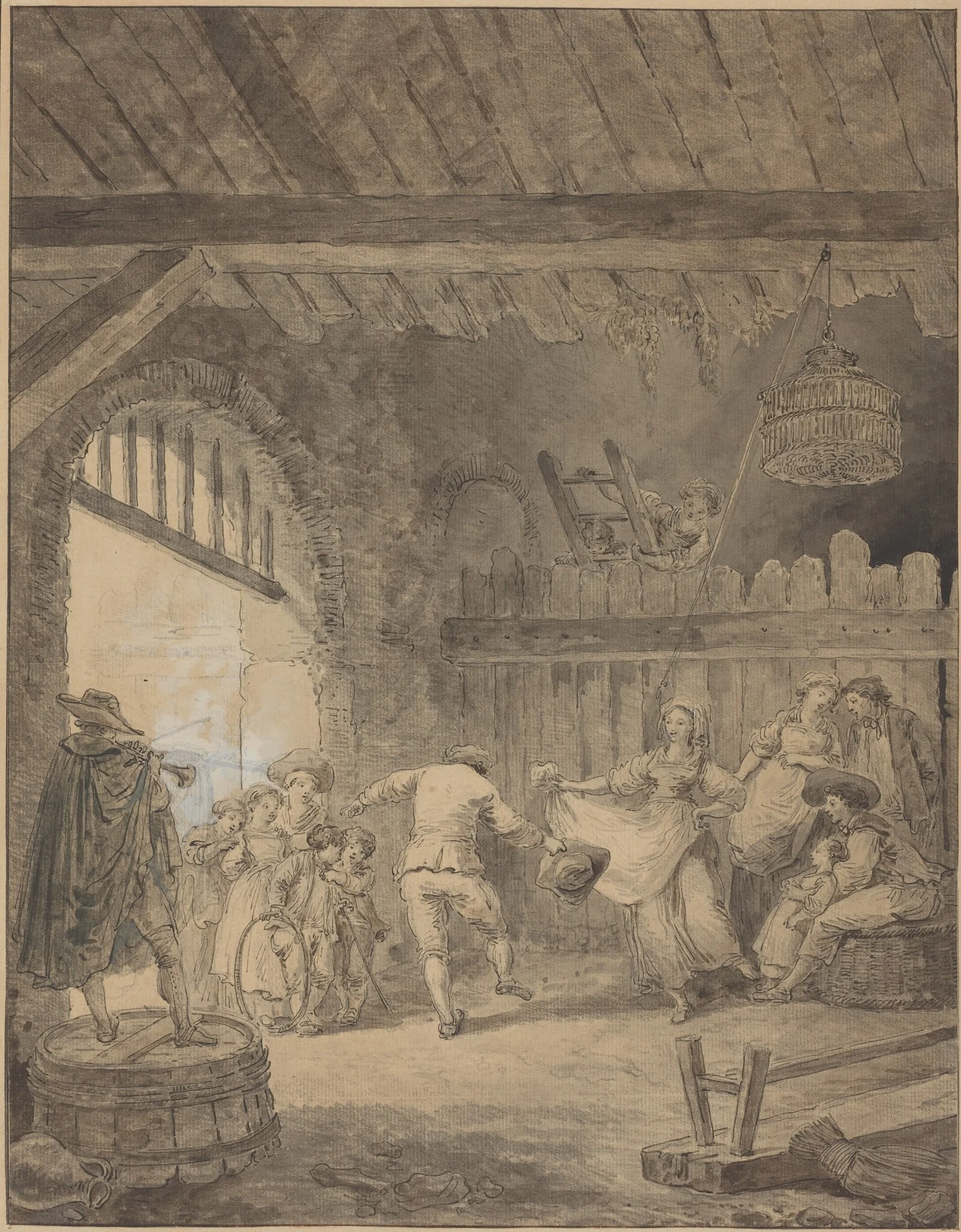 The Peasant Dance, detail