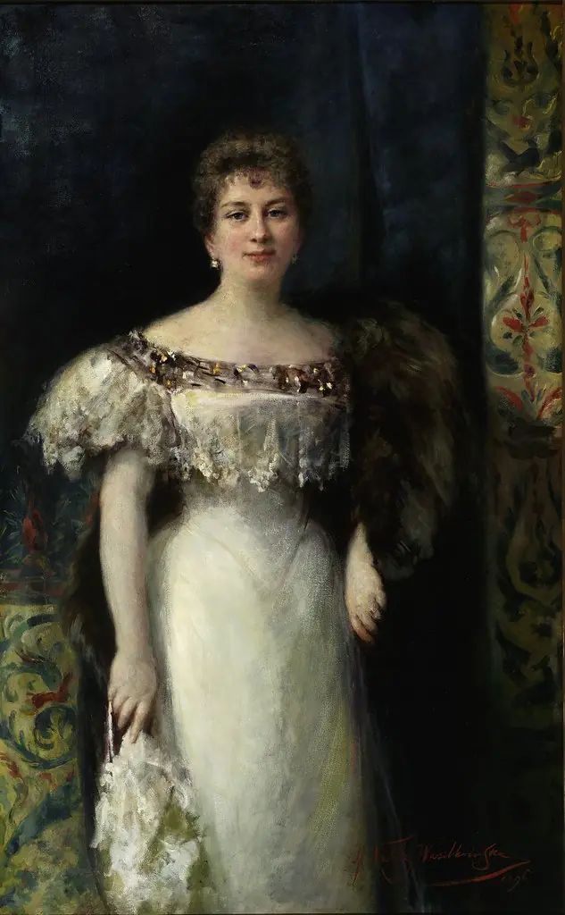 Portrait of Mrs. W.R., by Maria Nostitz-Wasilkowska, oil, 1898