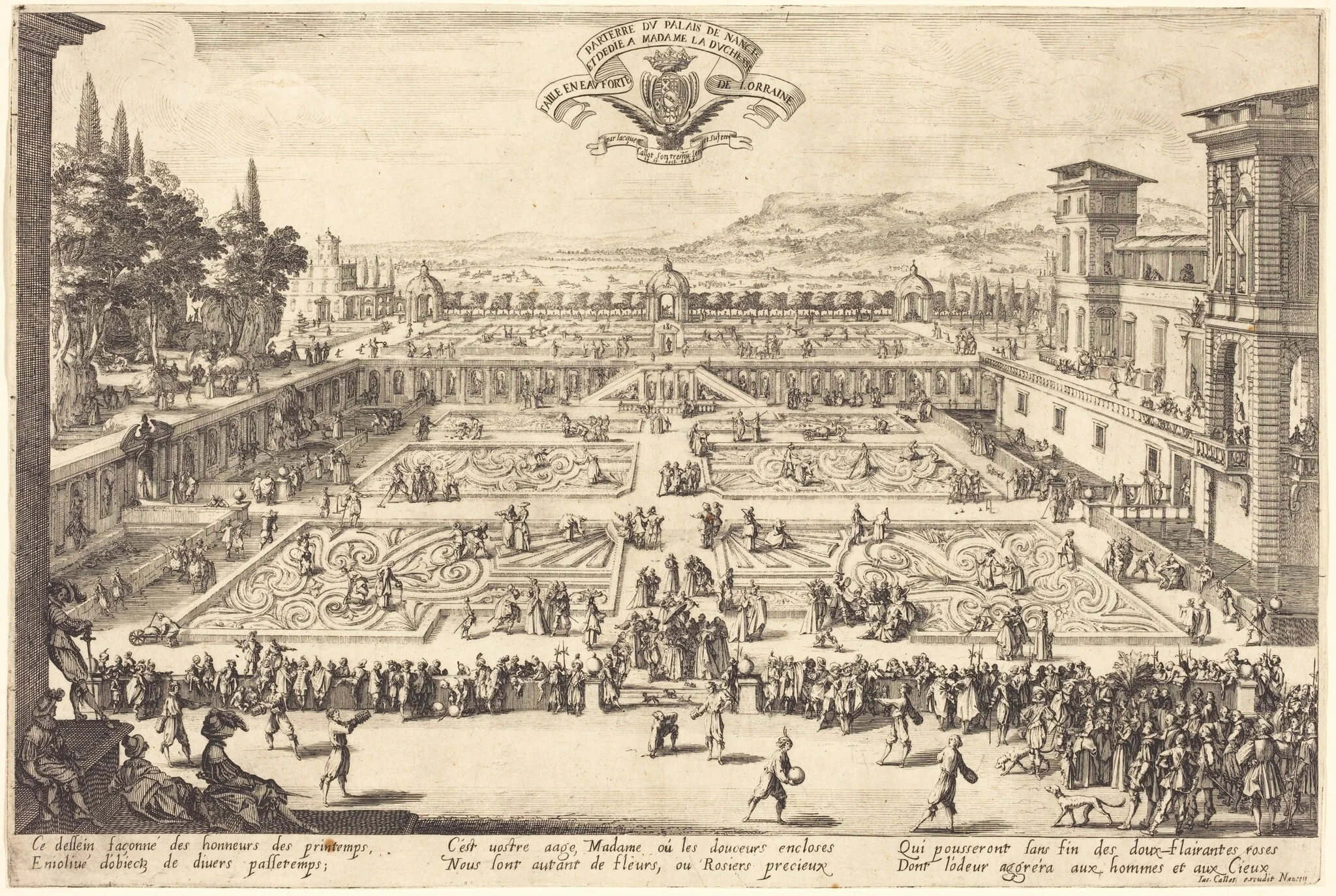 The Palace Gardens at Nancy, detail