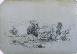Boquet River, by David Johnson, 1859
