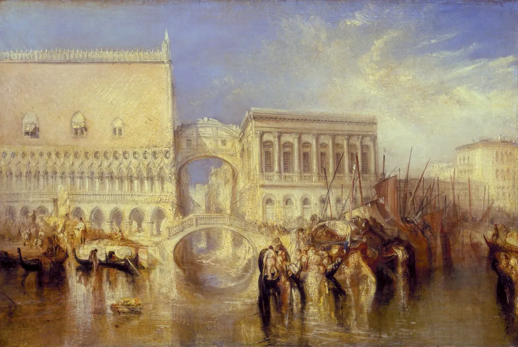 Venice, the Bridge of Sighs, by Joseph Mallord William Turner, oil, 1840