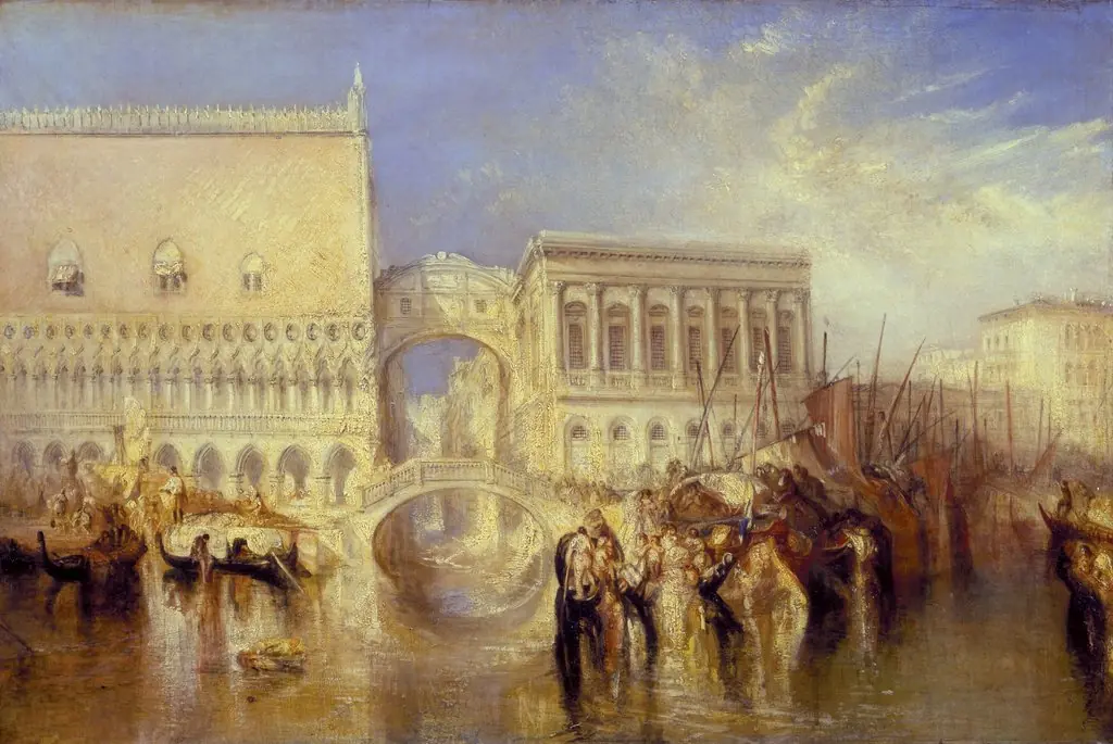 Venice, the Bridge of Sighs, by Joseph Mallord William Turner, oil, 1840