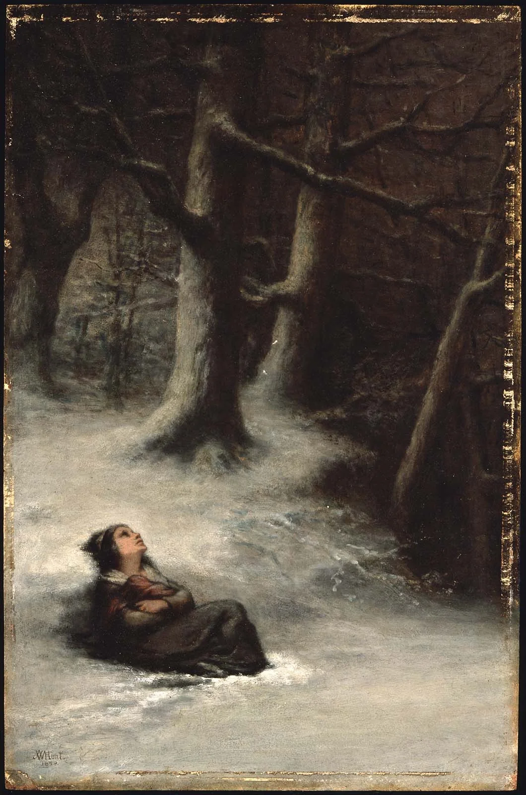 The Snow Storm, detail